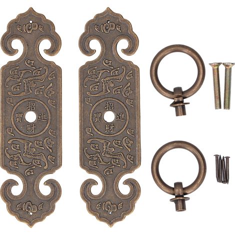 Poignée Antique en Laiton Résistant à la Corrosion pour Tiroir et Porte de Meuble - Design Rétro Élégant (1/5)