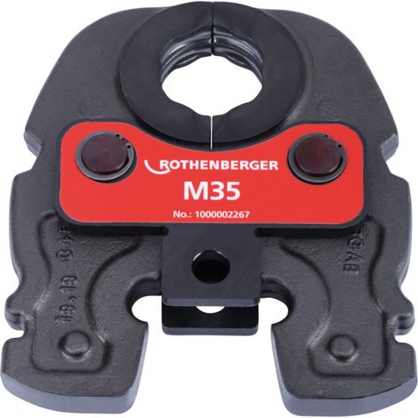 Rothenberger – Mâchoire à sertir Compact M 35 – Pressbacke pour ROMAX Compact TT – DURA LAZR TEC pour haute durabilité – Ouverture facile avec un doigt