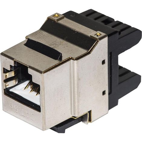 Conector keystone Link rj45 8 polos cat 5e blindado 100 MHz