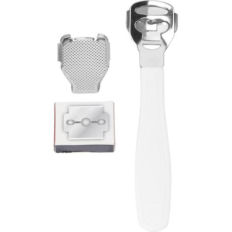 Râpe à pieds professionnelle en acier inoxydable - Outil de pédicure pour soin des callosités à la maison (MJJPS022, 14,2 cm) (1/5)