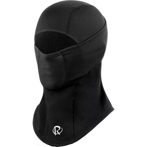 Masque intégral thermique coupe-vent pour moto et ski, unisexe, noir (1/5)