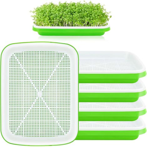 Germination Tray, 5 Piece Germination Tray, Seed Germination Tray 32cm x 25cm, for Large Seed Germination Trays, Germination Box (1/5)