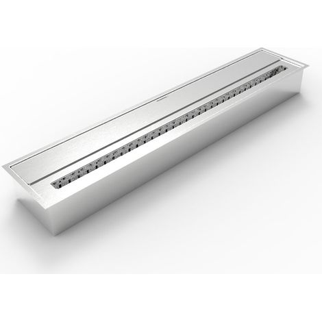 Bruciatore a Bioetanolo per Camini 91,5x18,7xH9,5 cm 7L in Acciaio Inox (1/2)