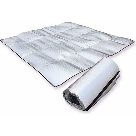 DEESSE SHOP - Feuille d'aluminium imperméable unique EVA Tapis de camping Pliable Pliant Couchage Pique-nique Matelas de plage Tapis d'extérieur Tapis de pique-nique étanche à l'humidité Tapis de plag (1/5)