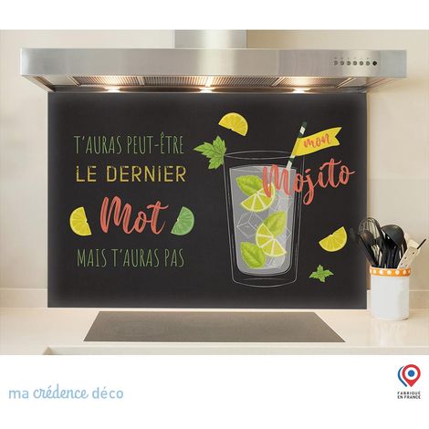 Fond de hotte : Mojito 4 - Verre trempé - 60 cm - 45 cm (1/5)