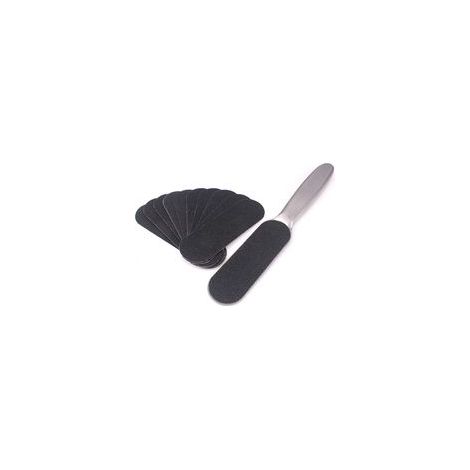 Lime à pieds professionnelle pour pédicure - Réutilisable en acier inoxydable.
