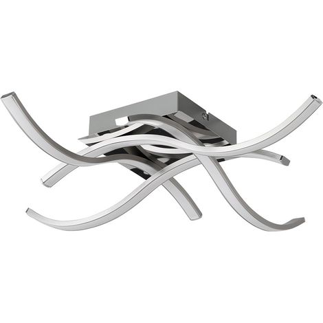 Lampadario Plafoniera 15W Luce Bianco Caldo 3000K 1200lm Design Moderno Metallo (1/5)