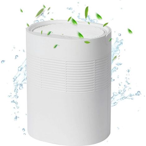 Small dehumidifier for bedrooms, mini dehumidifier with quiet operation and automatic shut-off for basements, closets, bathrooms, homes, kitchens, and wardrobes. (1/5)