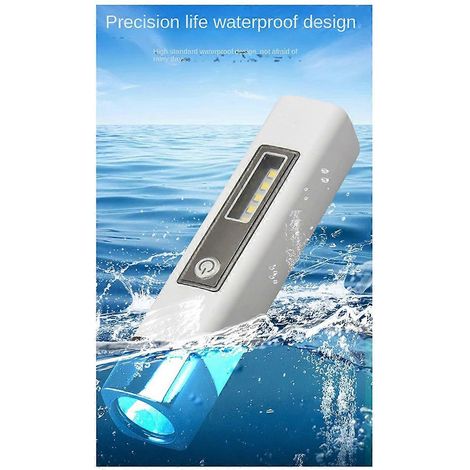 Mini-Taschenlampe, multifunktional, starkes Licht, USB-Ladefunktion, B--