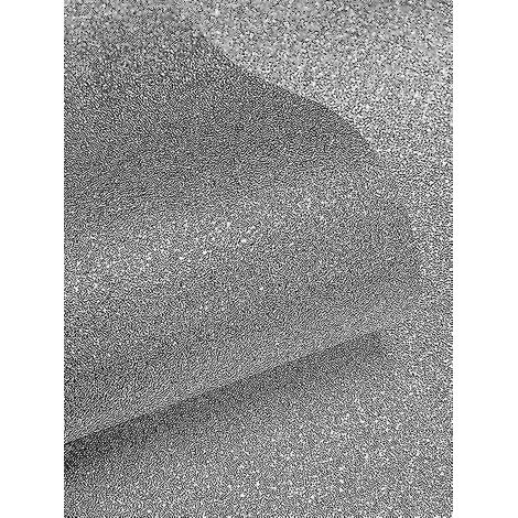 Papier peint texturé à effet pailleté - Couleur : Argent (1/4)