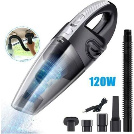 Aspirateur à cendre Aspirateur à main, 120 W 2200 mAh USB sans fil avec filtre HEPA lavable humide et sec et 5 buses rechargeables pour la maison, le bureau, la voiture