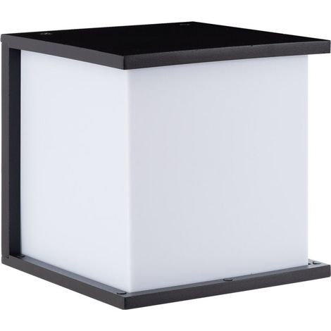 – Applique murale extérieure en aluminium IP54 – Finition noire – Pour balcons et espaces extérieurs couverts – Nécessite ampoule E27 (1/5)