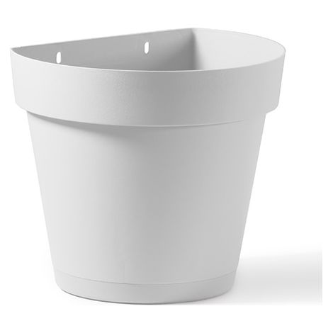 VASO A MURO CLEO BIANCO D.25CM VECA