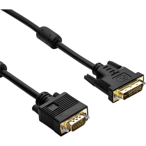 Câble Akyga AK-AV-02 DVI 24+5 broches Dual Link pour moniteur Full HD, 1,8 m, mâle/mâle (1/2)