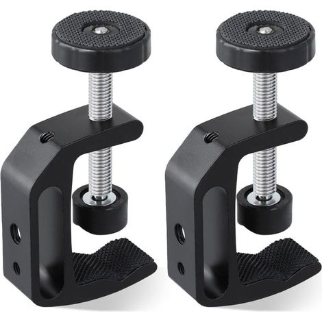 ZVD-Lot de 2 Pinces en C en Alliage D'aluminium Universelle Serre-joint de Table Pinces en C Robustes Pour le Bricolage pour le Travail et la Réparation du Bois Précis (1/4)