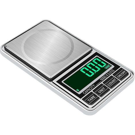 Digitale Präzisionswaage, Feinwaage 0,01 g–1000 g, Taschenwaage, Goldwaage, Miniwaage-500 (1/2)