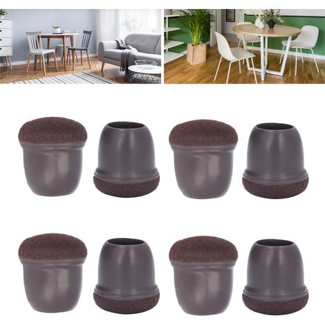 Nouveau modèle 2022, ensemble de 8 pièces : protège-pieds de chaises et de tabourets, silencieux et résistants à l’usure, pour pieds de chaises et de tables. Protection renforcée pour pieds de table. (1/5)