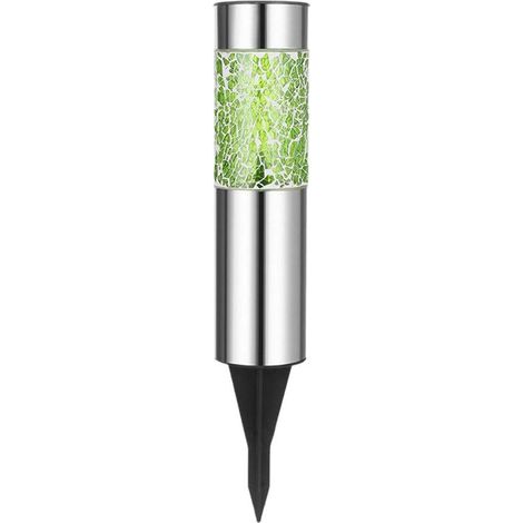 Lampe solaire mosaïque au sol, piquet de terrasse, allée, décoration extérieure verte (1/2)