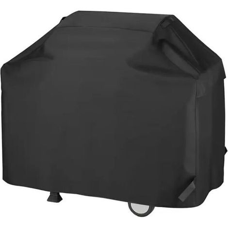 Housse de protection imperméable pour barbecue/mobilier de jardin avec poches et cordons de serrage réglables (150 x 61 x 100 cm) (1/4)