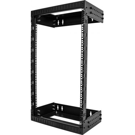 StarTech.com 18HE Netzwerkschrank 19 Zoll f?r Wandmontage - Einstellbare Tiefe 30 - 50 cm - 2 Pfosten Open Frame Serverschrank/Wandrack/Server rack - AV/Daten/IT Kommunikation/Computer - K?figmuttern & Schrauben (OPEN FRAME WALL MOUNT - EQUIPMENTRACK 18U ADJUSTABLE DEP) (1/4)