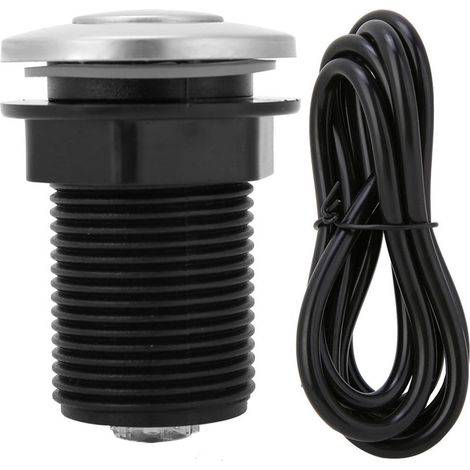 Interruttore per aria indesiderata, interruttore automatico a pulsante + kit tubo pneumatico, 32 mm (1/5)
