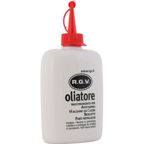 RGV olio oliatore lubrificante 125ml inodore affettatrici macchine da cucire (1/2)