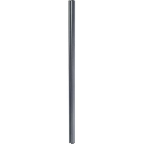 Alu-Pfosten Savoie-WPC-Zaun, Pfeiler Pfahl, Stecksystem 1,86m grau (1/5)
