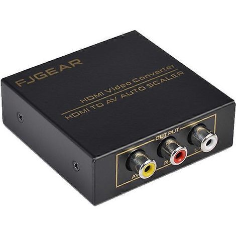 Le convertisseur HDMI vers AV FJ-HA1308 prend en charge les normes NTSC et PAL et dispose d'une mise à l'échelle automatique de l'écran. (1/4)