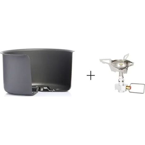 Réchaud à gaz de camping Widesea avec pare-vent, grille de brûleur extérieure, protection contre le vent, ensemble de cuisson portable Gasonline, réchauds de survie portables (1/5)
