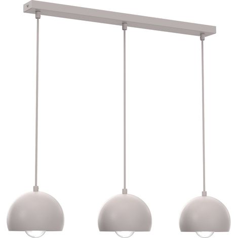 Suspension minimaliste 3 lumières Sool en métal kaszmir Luminex E27 (1/2)