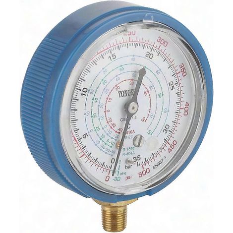 Manomètre de pression fluorure climatisation, outil de recharge AC, jauge haute/basse pression, équipement de réparation auto, mesure précise. (1/2)