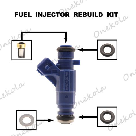 Fuel injector O-ring repair kit for Citroën Peugeot 206 0280155794 (1/2)