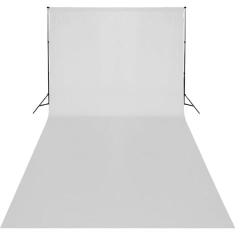 Toile de fond, Toile de rechange pour tonnelle, Coton Blanc 600 x 300 cm OIB8065E (1/4)