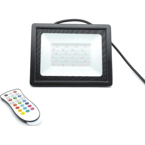 Faretto Led RGB IP65 da 100W con Telecomando per controllare vari dispositivi
