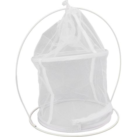 Cylindre en fer cage suspendue habitat papillon ornement extérieur maille plante (1/5)
