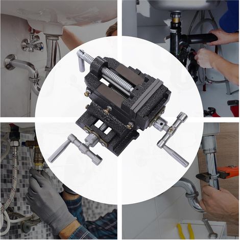 3 "2 - way Cross Slider perceuse presse X - y Clamp Heavy Duty machine - outil coulisseau de fraisage en métal support de table Clamp machine - outil (1/5)