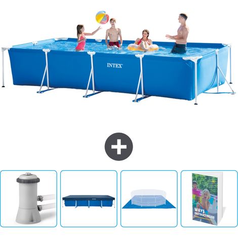 Intex Piscine Tubulaire Rectangulaire - 450x220x84 cm - 5-pièces  SCB117 (1/5)
