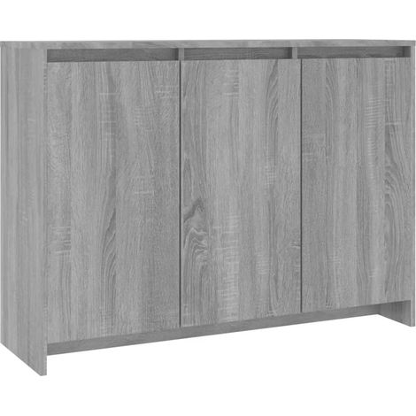 Sideboard Grey Sonoma 102x33x75 cm Engineered Wood vidaXL