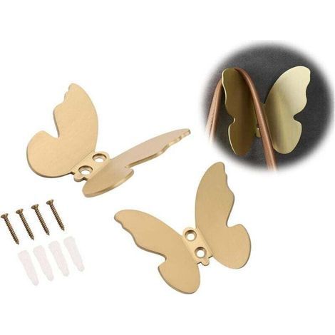 Moderne, dekorative Wandhaken aus goldfarbenem Messing für Handtücher, Mäntel, Hüte, Eingangsbereich, Schlafzimmer (1/4)