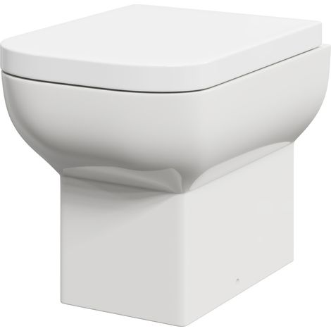 Tacoma Wall Hung Toilet Pan with Soft Close Toilet Seat (1/5)