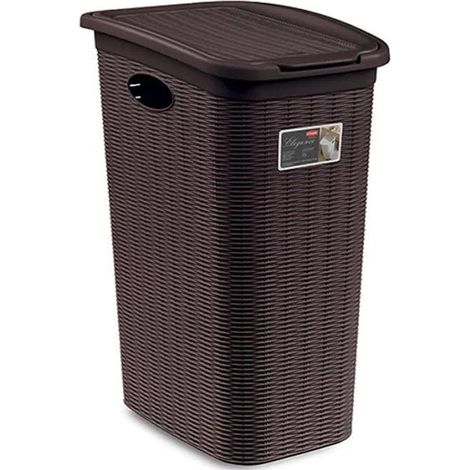 Portabiancheria Elegance 50 Lt Moka 30052 - Design Moderno by STEFANPLAST