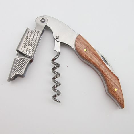 Tire-bouchon bois Tire-bouchon professionnel double levier amorti (1/4)