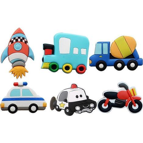 Lot de 6 aimants créatifs pour réfrigérateur, autocollants magnétiques pour tableau blanc et tableau noir, pour l'apprentissage précoce à la maison ou à l'école.-M (1/4)