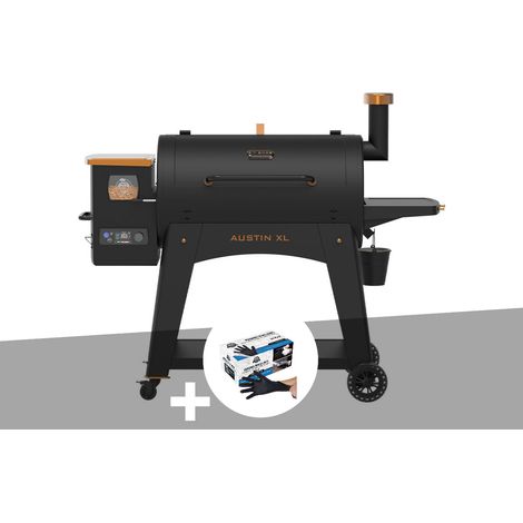 Barbecue à pellets Onyx Augustin XL 1000 + 50 gants alimentaire - Pit Boss