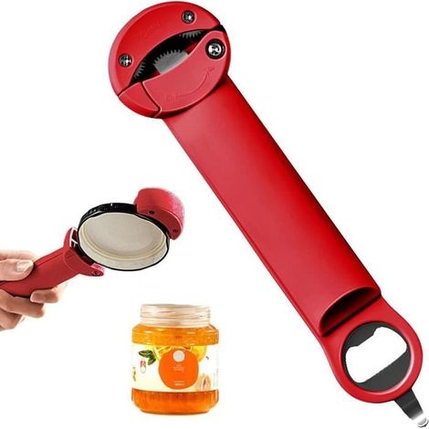 Multifunctional Retractable Bottle Opener, Ouvre-Bouteille Réglable, Ouvre-Bouteille Manuel Réglable, Ouvre-Bouteille En