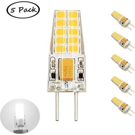 3W LED G6.35 Ampoule 12 Volt Daylight 6000K GY6.35 Bi-Pin JC Type de LED 30W Ampoule halogène de rechange pour l\'éclairage