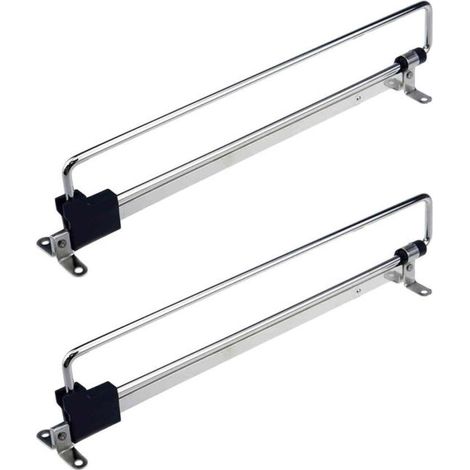 Lot de 2 cintres extensibles réglables pour tringle de voiturier coulissante pour placard, organisateur de rangement pour armoire, (35 cm)