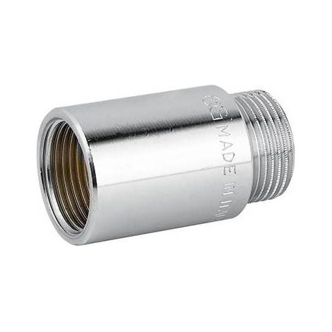 10 x RALLONGE MF EN LAITON CHROMÉ Dimensions : 3/4 x 10 mm
