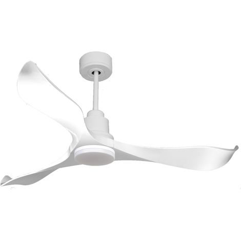 Ventilador de techo Reversible Termostato Dimable Wifi Motor DC Techos Inclinados Mando a Distancia Luz tres tonos Adaptador 2/3 Aspas Hypersilence Memoria