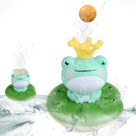 Jouet de bain pour enfants, grenouille électrique pour le bain, jouet de bain pour enfants, 1 grenouille + 4 formes différentes (1/5)